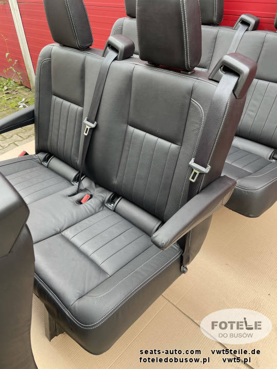Seats Mercedes Sprinter W907 set rear triple bench + 2x double LEATHER seat