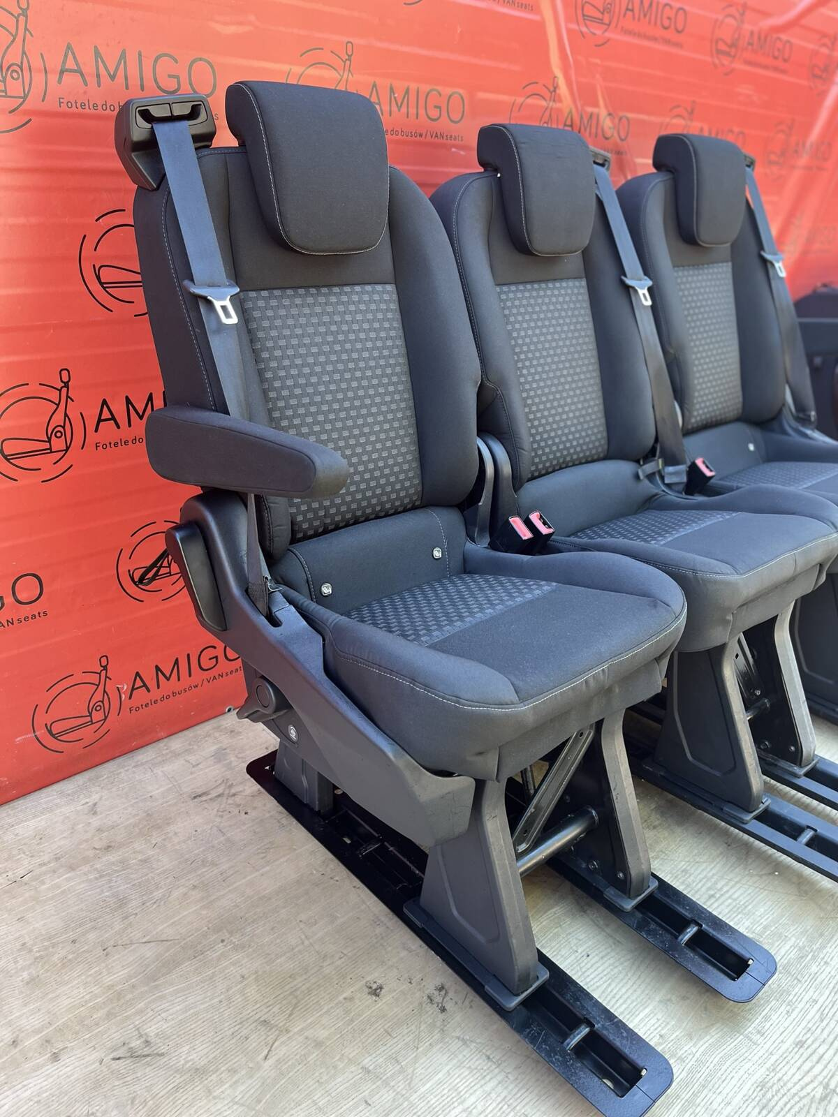 Seat Ford Transit Custom Tourneo bench rear folding seats 3x single seat Capitol