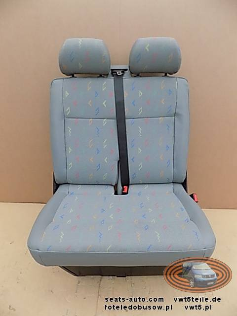 Seat VW T5 double bench passenger seat inca leatherette LHD front