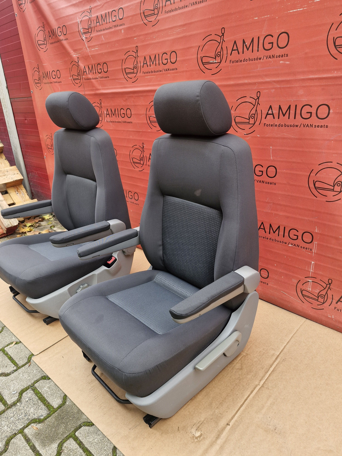 Driver passenger Captain seats seat airbag VW T5 Anthracite DUO Caravelle