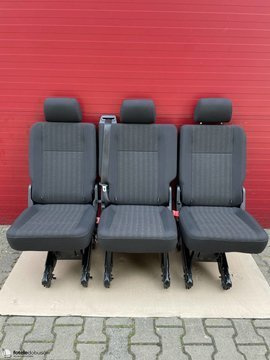 Bench rear triple seat VW T6 Transporter PANDU t5 3x single