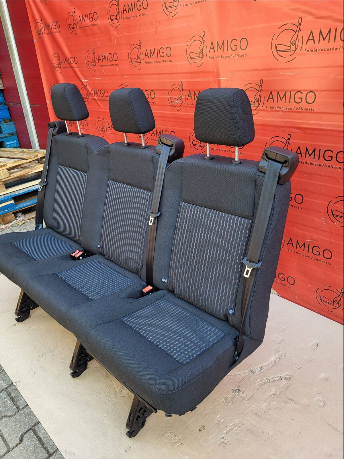 Seat Ford Transit MK8 bench triple rear three-seats V363 Capitol isofix