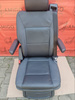 Seat VW T5 black leather single rear 6 not swivel