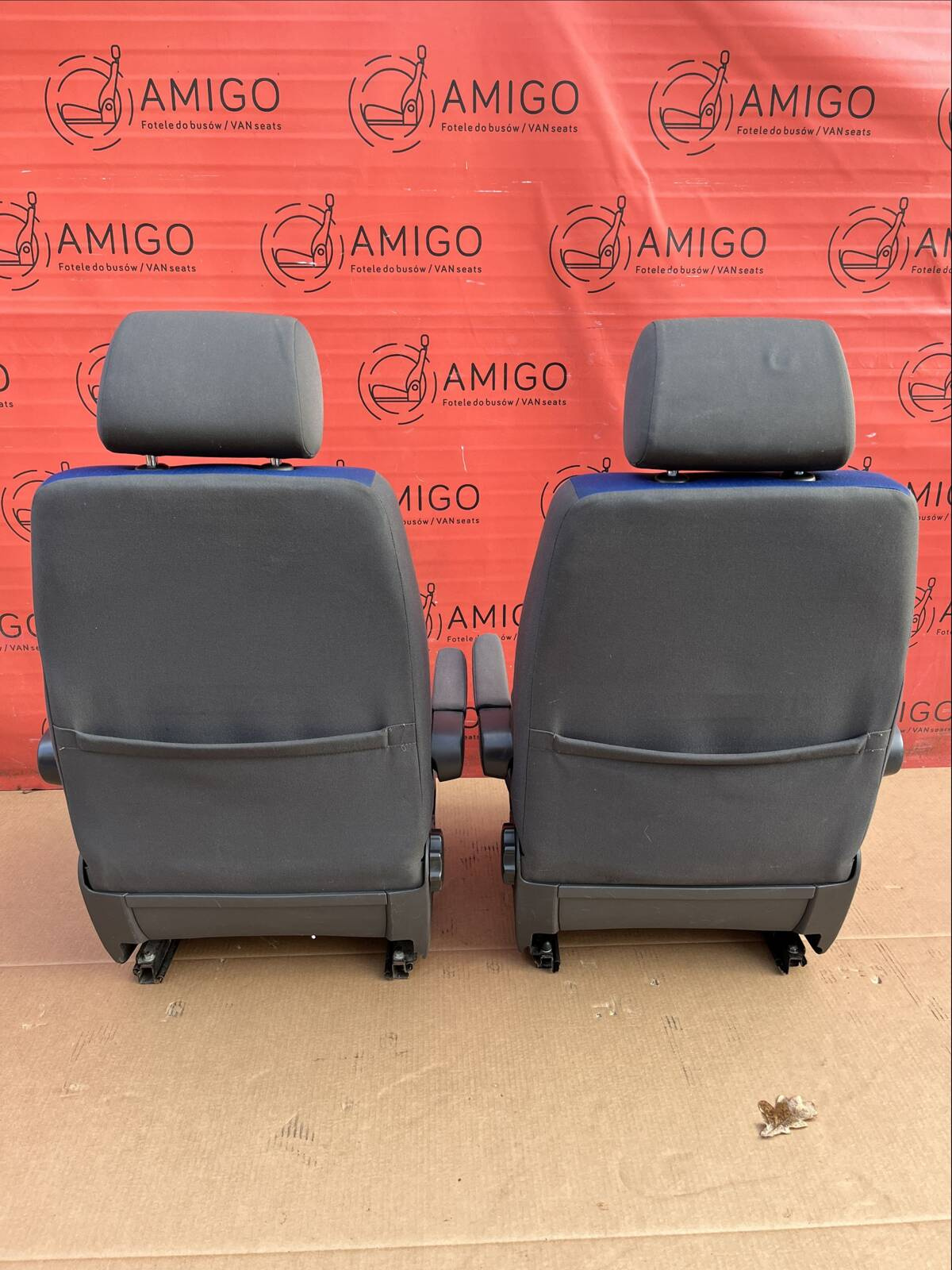 Driver passenger seat VW T5 DUO Blue Multivan Caravelle Airbag Heated