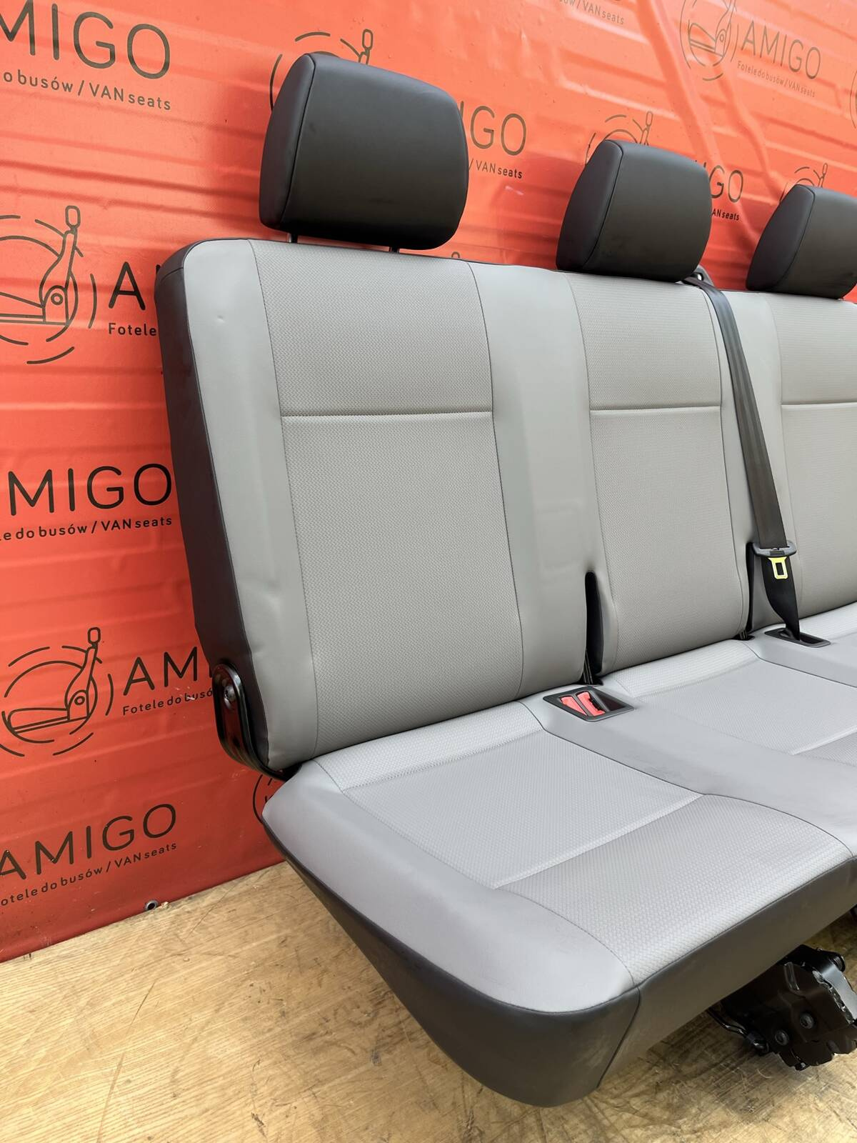 Bench rear triple seat VW T6.1 T6 Transporter Mesh Palladium