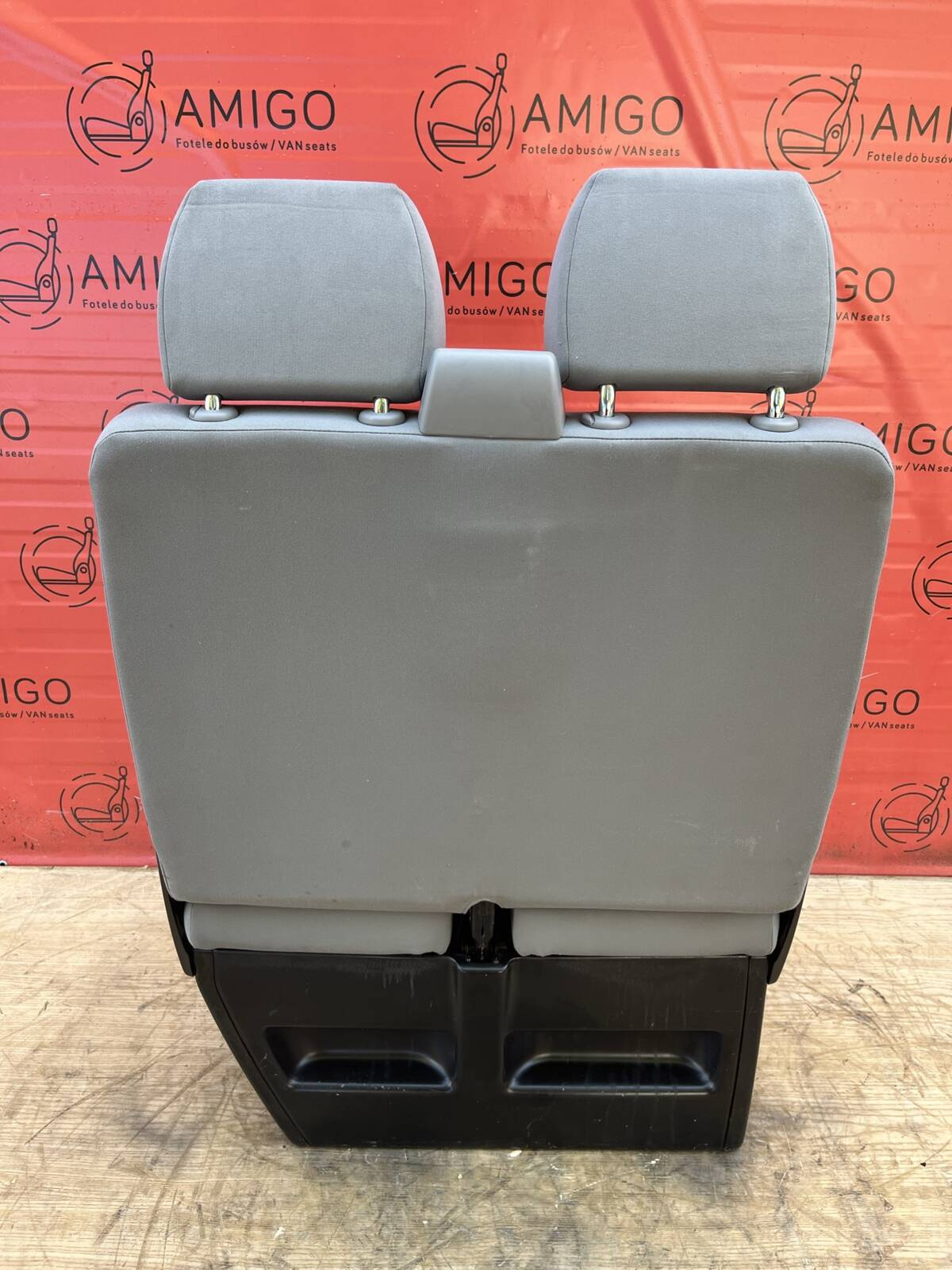 Seat VW T6 T5 double front passenger bench Austin Grey RHD