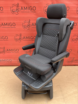 Seat VW T6 T6.1 Multivan Caravelle titan black JOIN swivel rear t5 with child seat