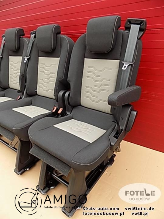Seat Ford Transit Custom ECKO bench rear seats armrests 2nd row RHD
