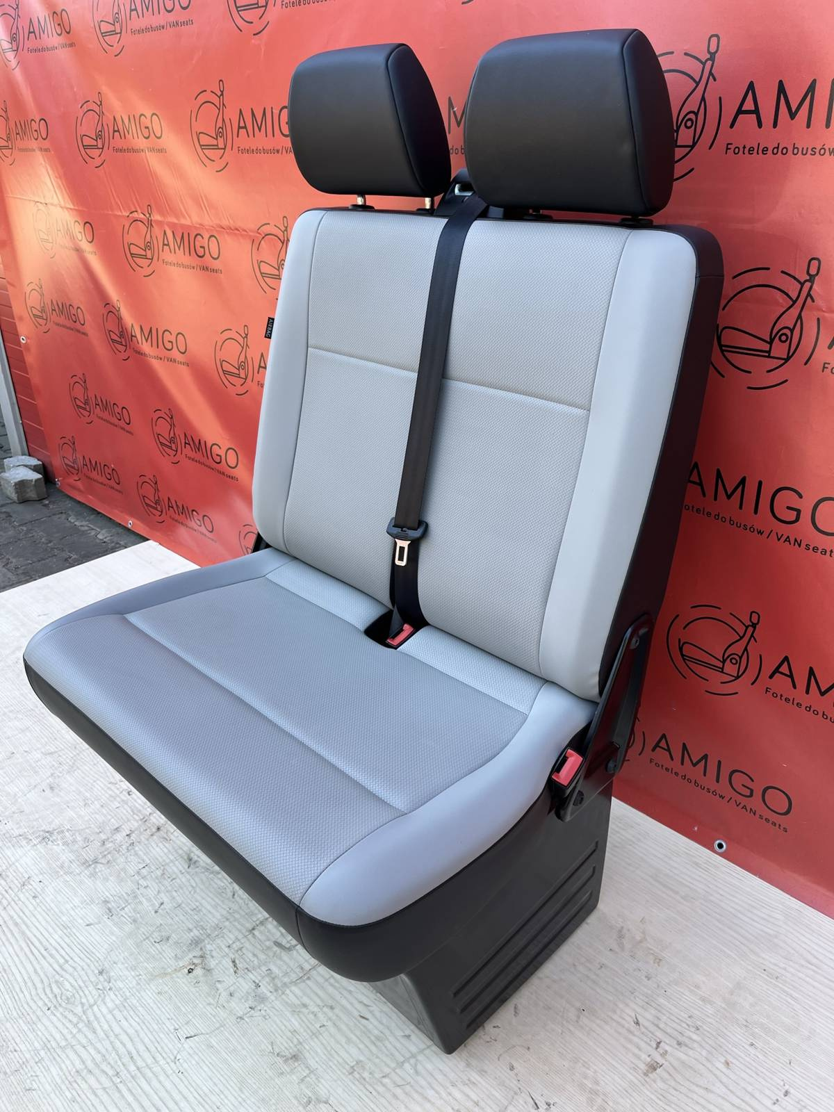 Seat VW T6 T5 double front passenger bench Mesh Marathon LHD