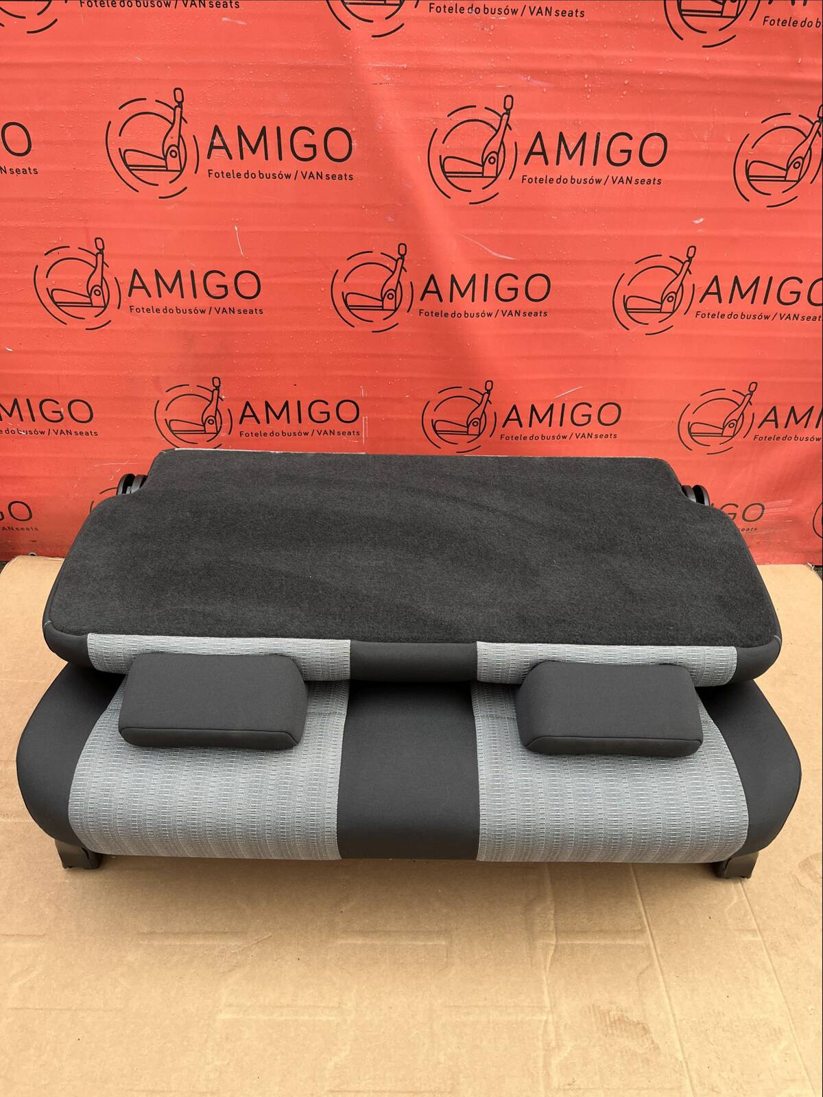 Seat rear bench double Pandu grey VW Caddy MAXI third row NEW!