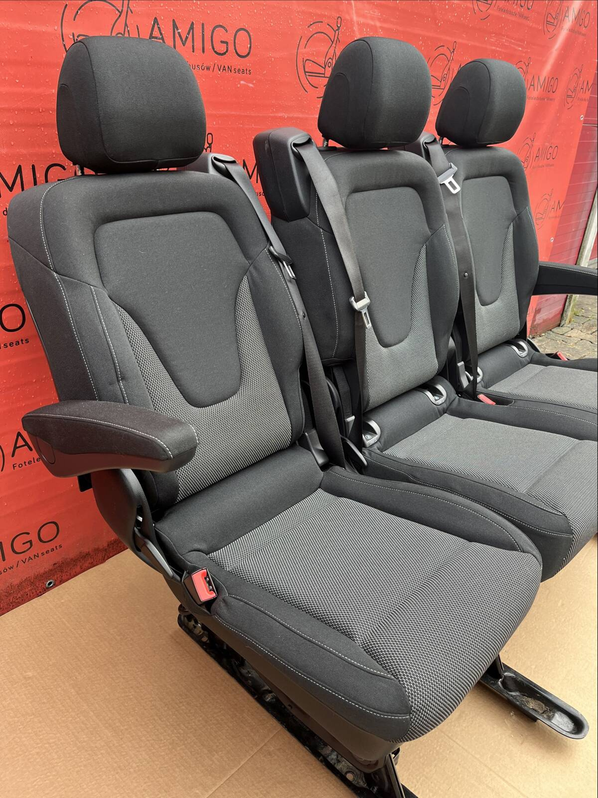 Rear Seat Triple bench single 2+1 MERCEDES W447 V-Class Vito SANTIAGO LHD