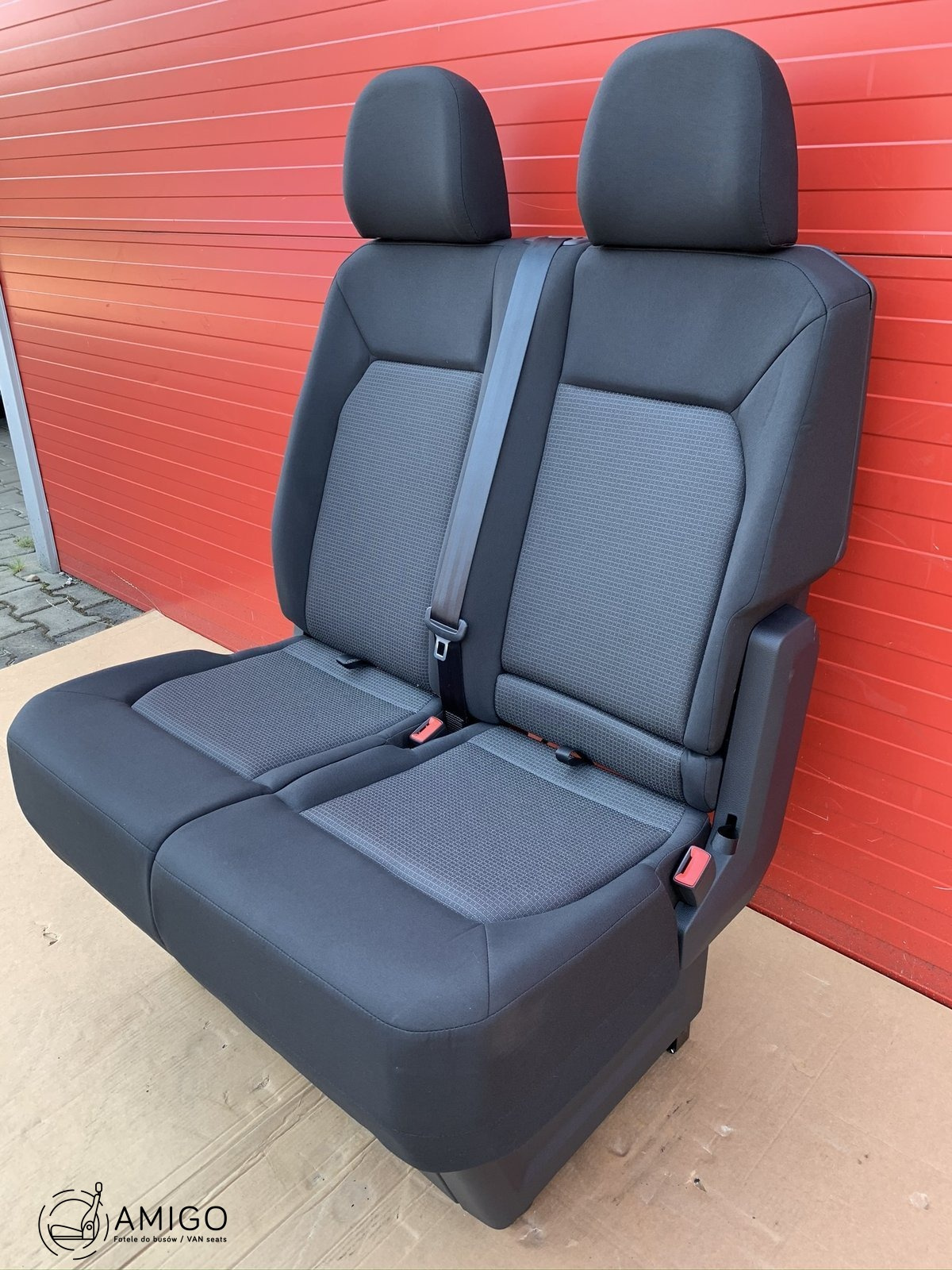 Seat MAN TGE VW Crafter II 2016-2023 double bench passenger seat front LHD