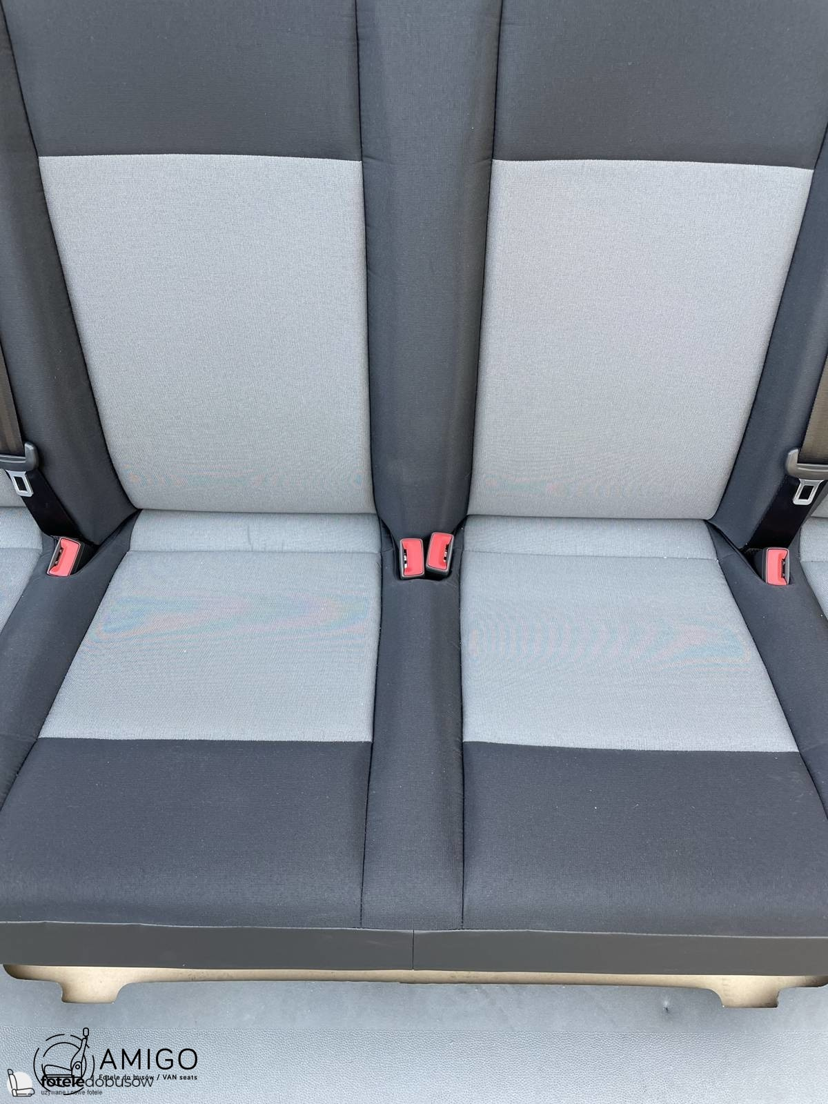 Seat VW Crafter II MAN TGE 2016-2025 quadruple rear four-seats bench belts