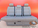 Bench rear triple seat VW T5 Grey leather Multivan Caravelle