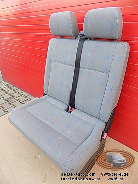 Seat VW T5 double bench passenger seat inca inka LHD front