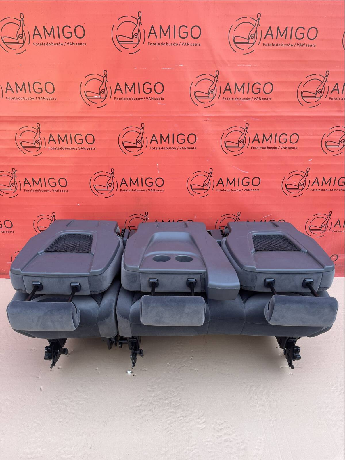 Bench rear triple double single seat Scudo Jumpy Expert ProAce 2006-2016 velour