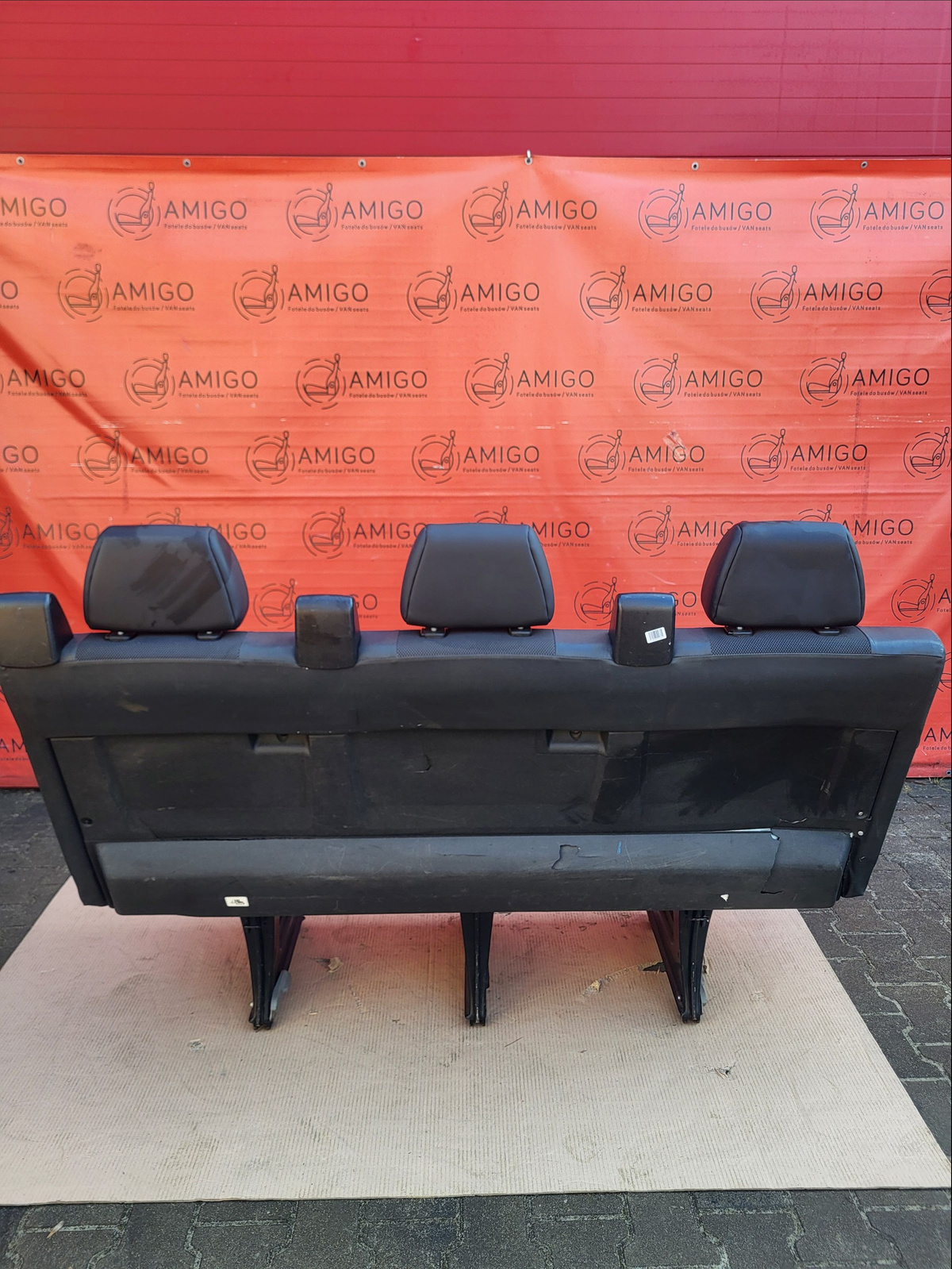 Seat Mercedes Sprinter 906 VW Crafter I 2006-2016 rear triple bench Leatherette