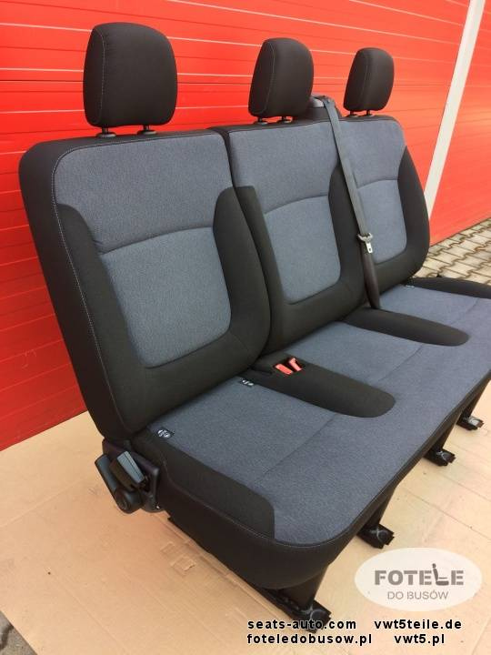 Seat triple bench Renault Trafic Opel Vauxhall Vivaro NV300 Talento belts set