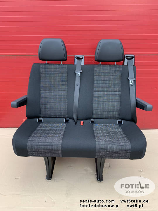 Seat Mercedes Sprinter W906 rear double bench seat with armrests isofix TUNJA