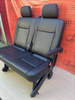 Bench rear double seat VW T6.1 T6 Transporter LEATHER Nappa black t5 isofix RHD