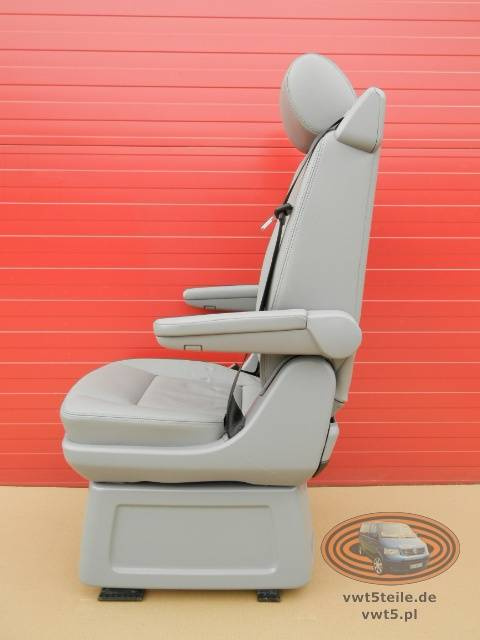 Seat VW T5 Multivan gray leather swivel armrests