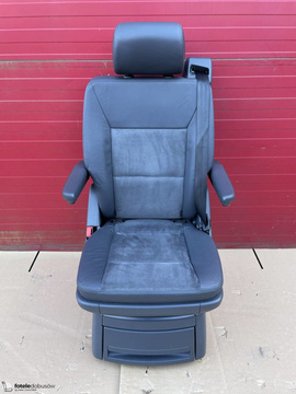 Seat single VW T5 Multivan Caravelle anthracite leather with alcantara rear t6