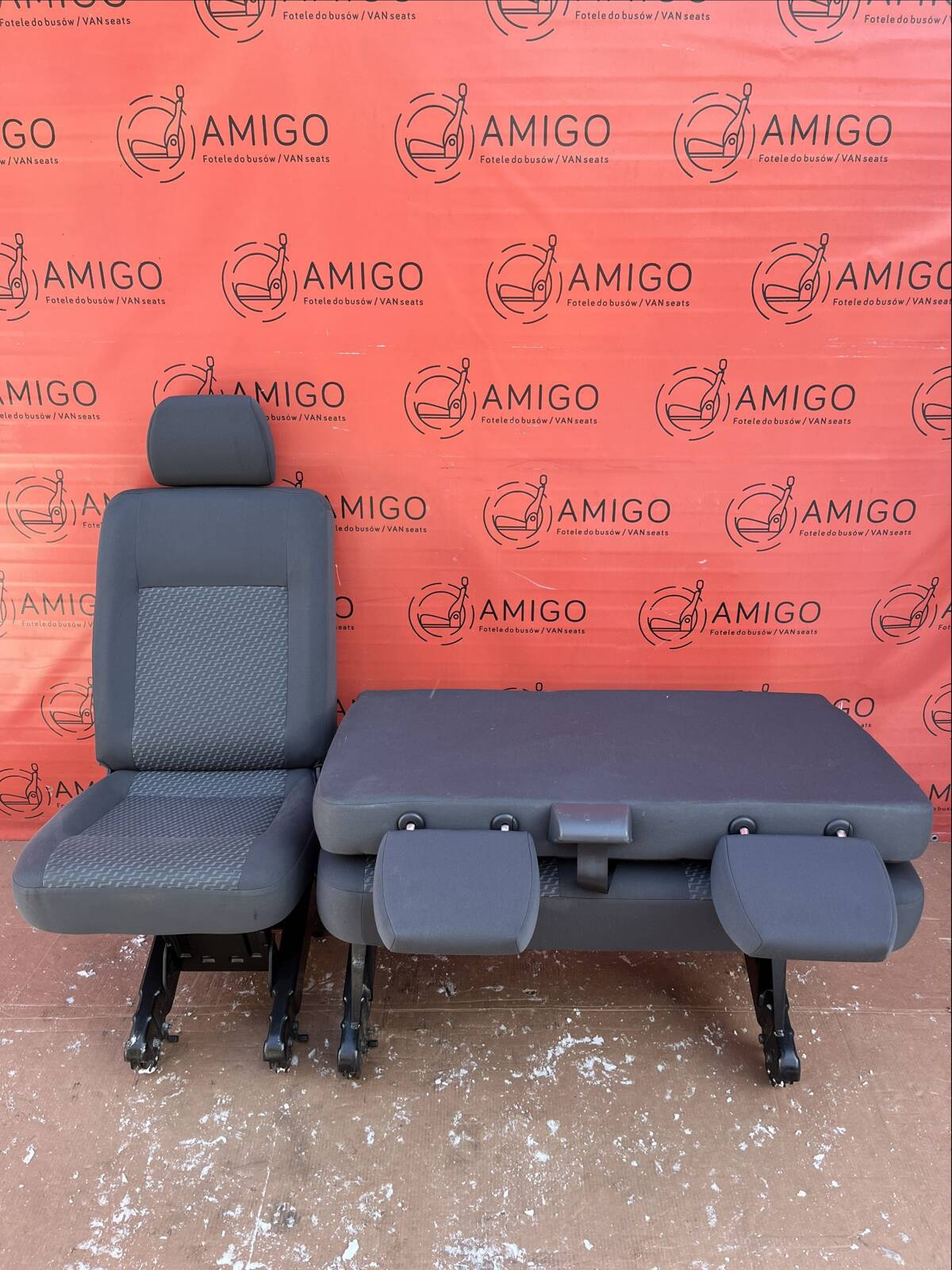 VW T5.1 T5 SET Bench rear double single seat TASAMO 2nd row LHD