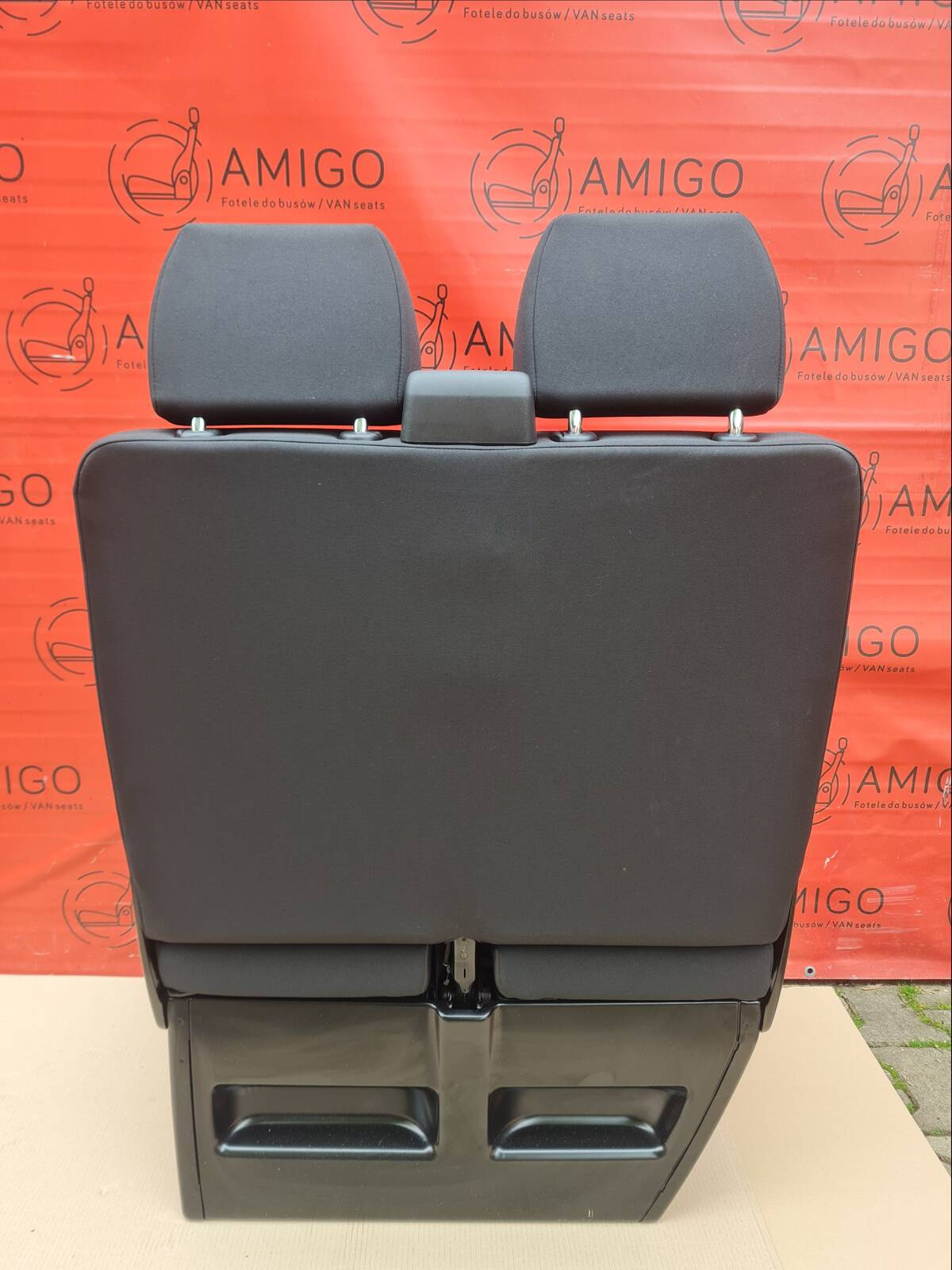 Seat VW T6 T5 double front passenger bench Double Grid with safe LHD