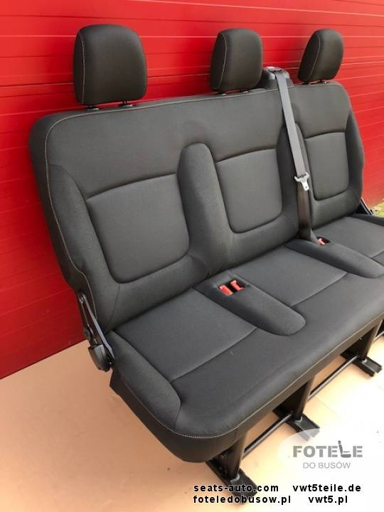 Seat triple bench Renault Trafic Opel Vauxhall Vivaro NV300 Talento belts set