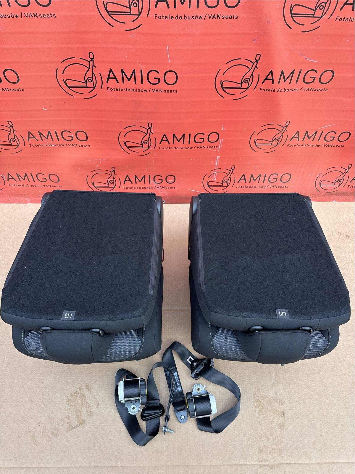 Seats set 3rd row single seat belts Berlingo Doblo Combo Partner Rifter ProAce City