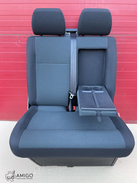 Seat VW T6 T5 double front passenger bench with armrest Simora LHD