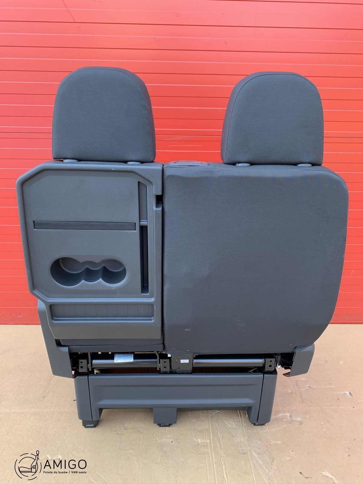 Seat MAN TGE VW Crafter II 2016-2023 double bench passenger seat front LHD