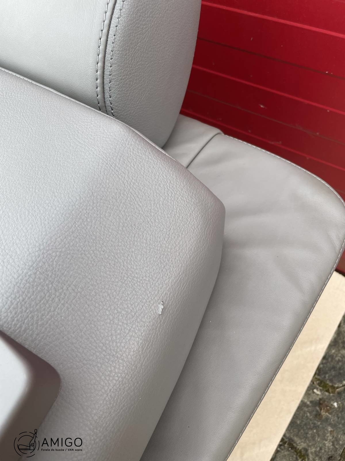 Bench rear triple seat VW T5 grey leather Multivan Caravelle t6