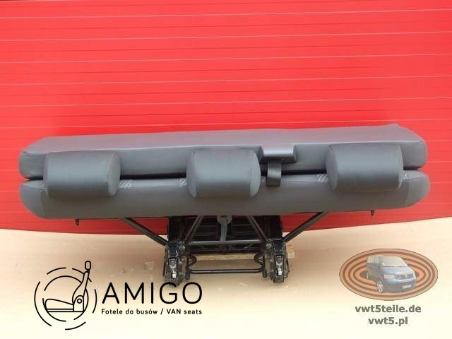 Bench rear triple seat VW T5 Transporter Tasamo t6 || SET TO THIRD ROW belts