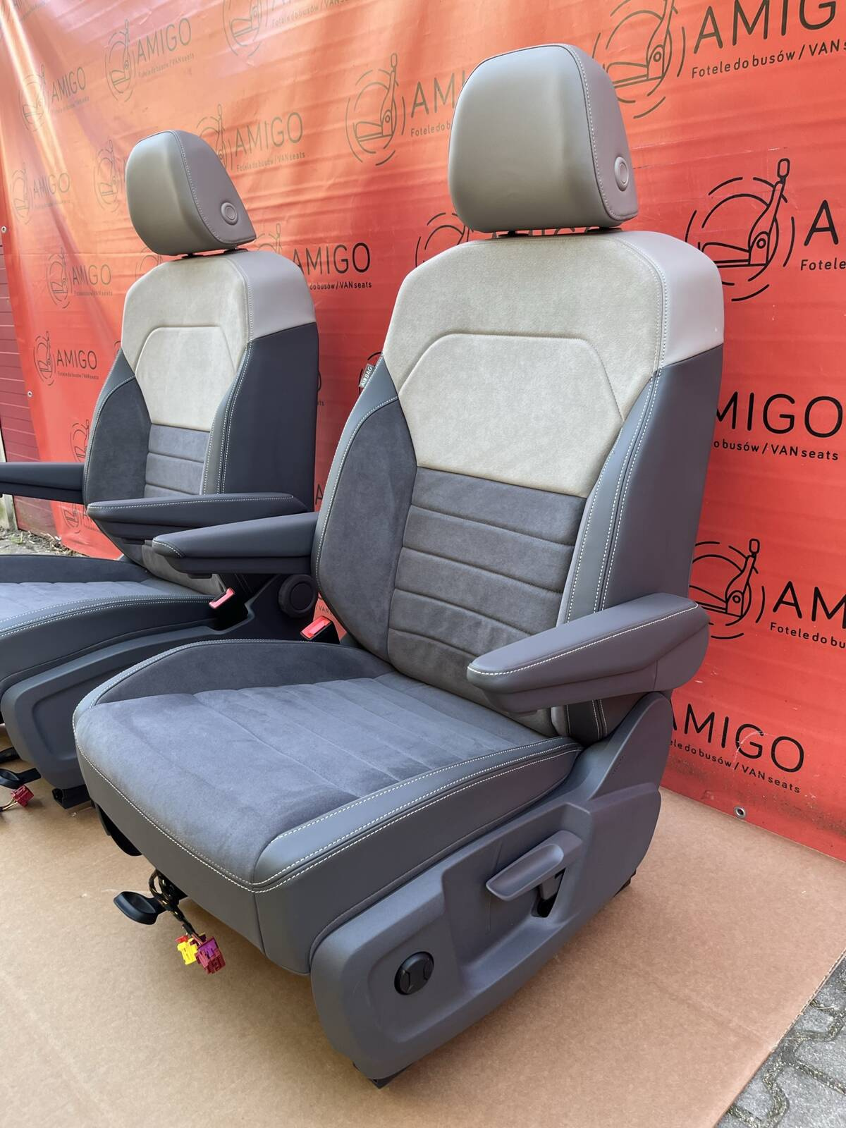 Seats front NEW VW Multivan T7 ArtVelours heated armrests