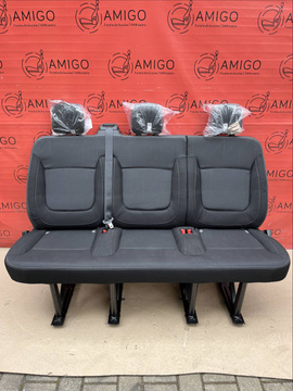 Seat triple bench 2nd row Renault Trafic Opel Vauxhall Vivaro NV300 Talento JAVA RHD