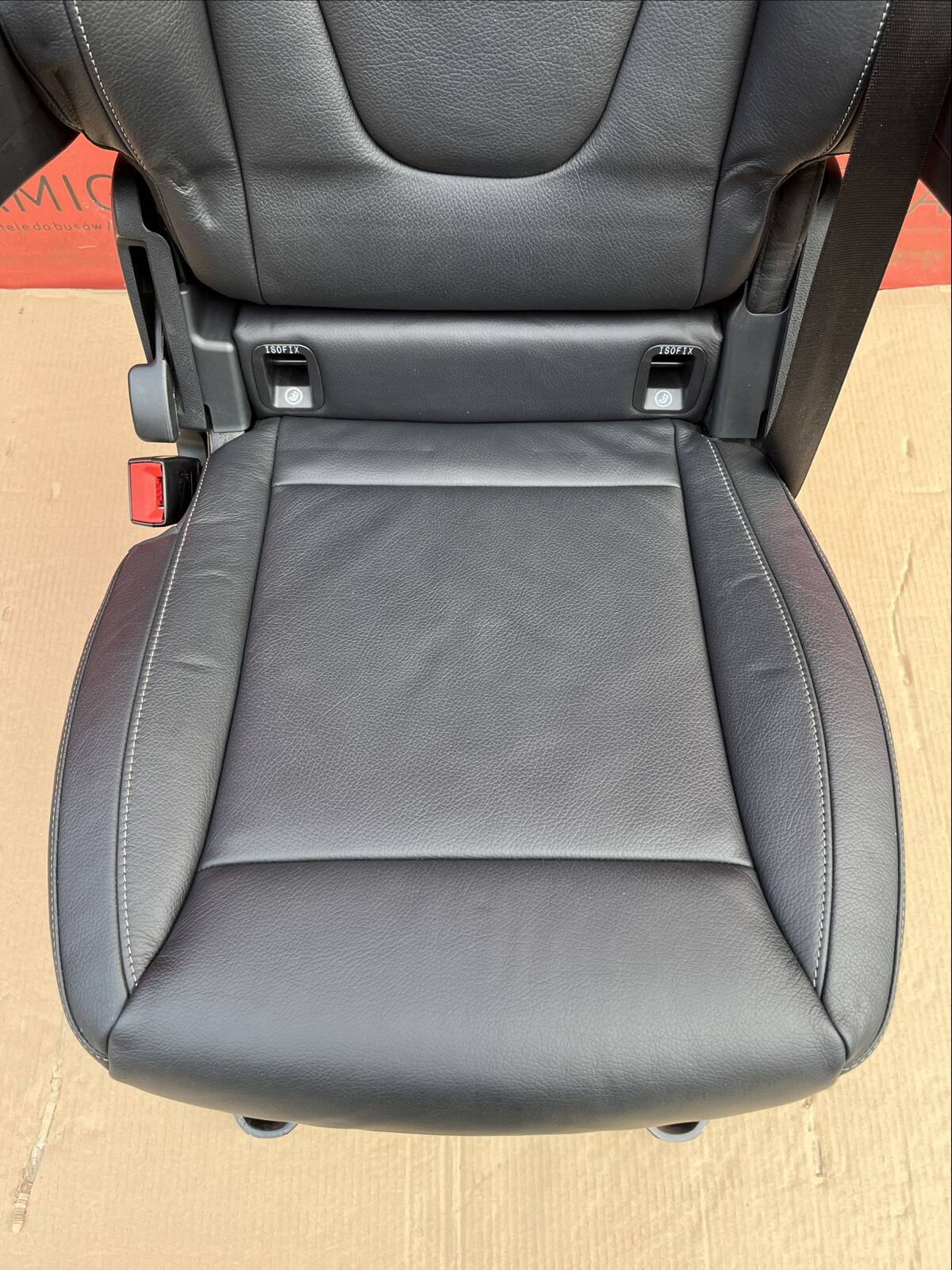 Seat single rear Mercedes V-class W447 Leather Lugano Black