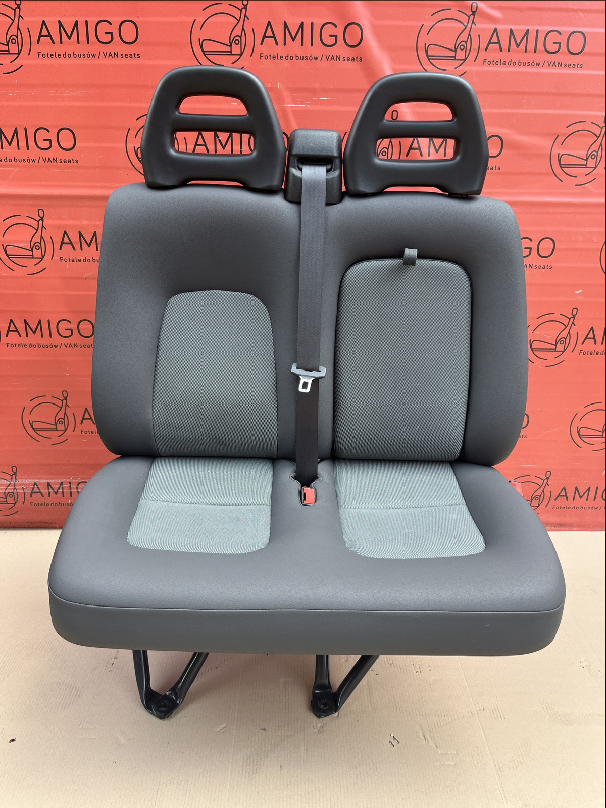 Seat Fiat Ducato Boxer Jumper Relay double front bench cupholder passenger LHD