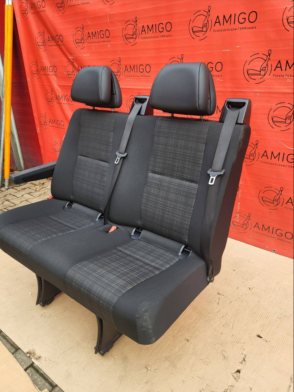 Seat Mercedes Sprinter W906 rear double bench MATURIN isofix with armrests
