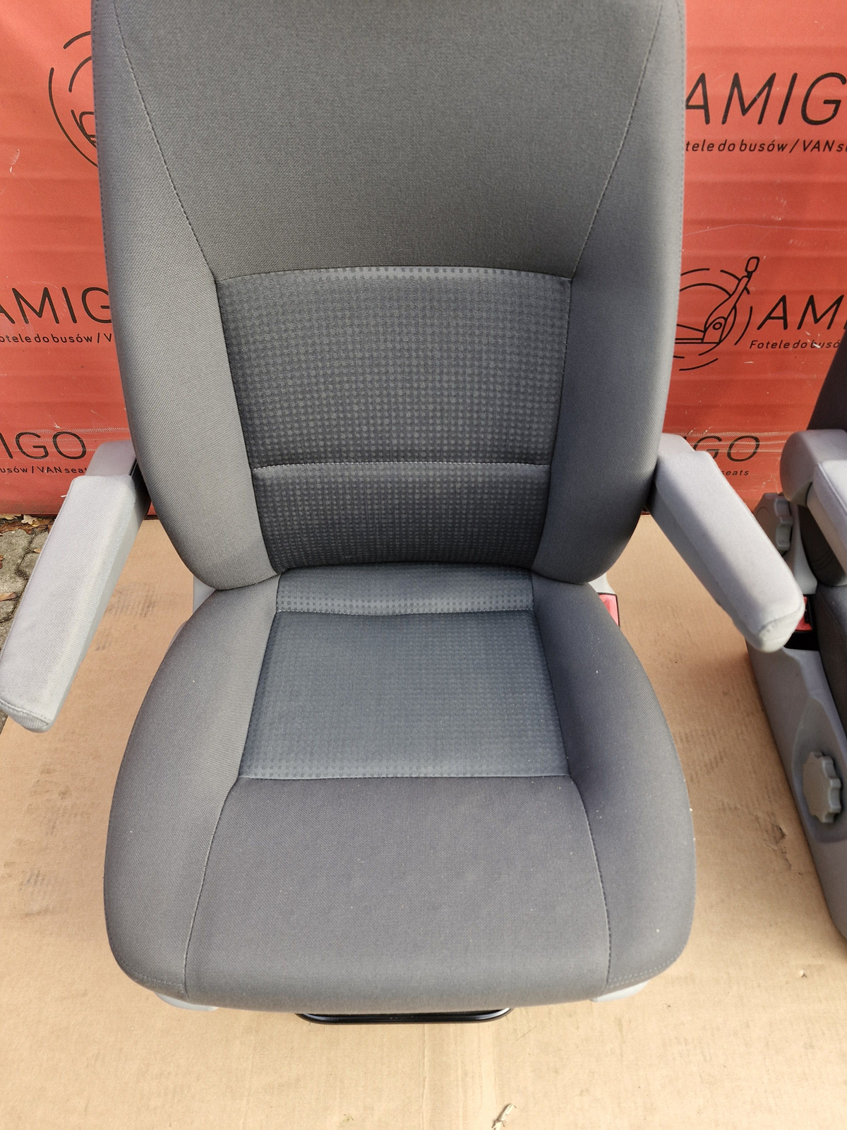 Driver passenger Captain seats seat airbag VW T5 grey Caravelle