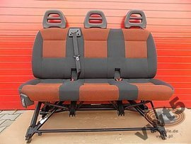 Seat Fiat Ducato Boxer Jumper Citroën Relay bench triple rear isofix