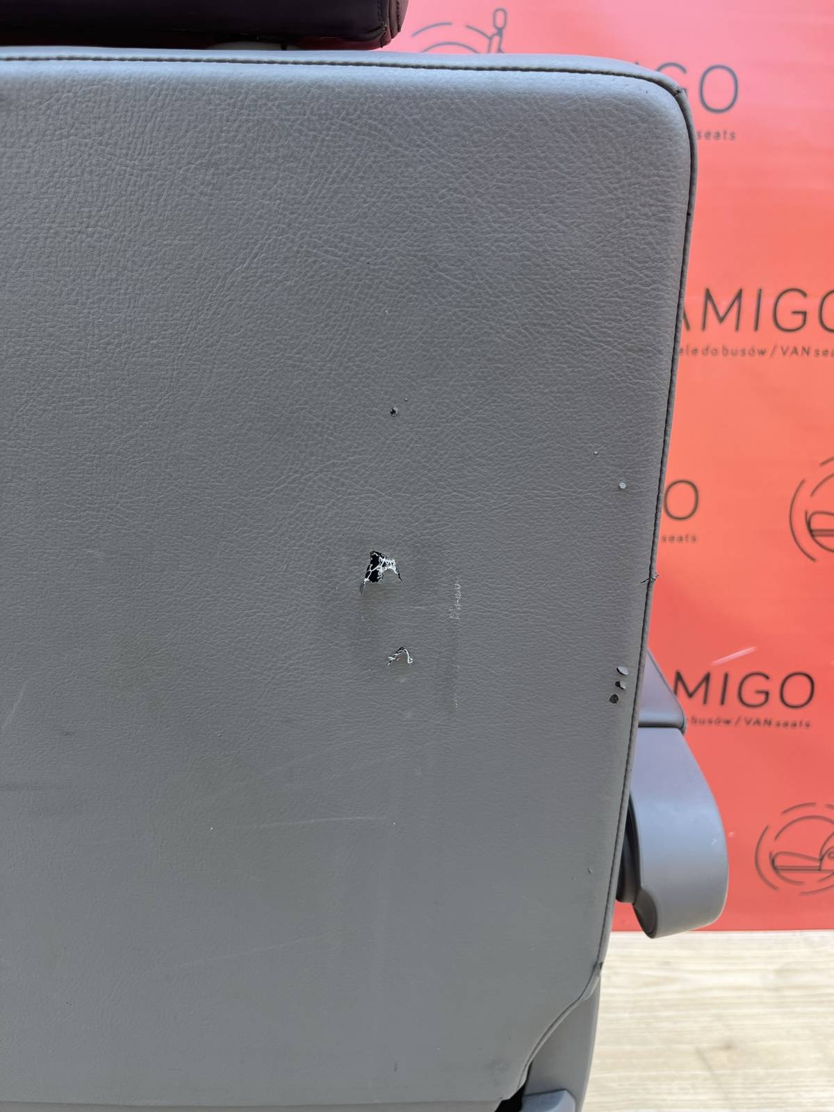 Seat VW T5 Multivan Caravelle Leather grey swivel rear for child T5