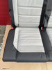 Bench rear triple seat VW T6 black leather SAVONA moonrock grey Multivan Caravelle t5