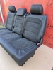 Bench rear triple seat VW T5 T6 titan black alcantara leather Multivan Caravelle t5