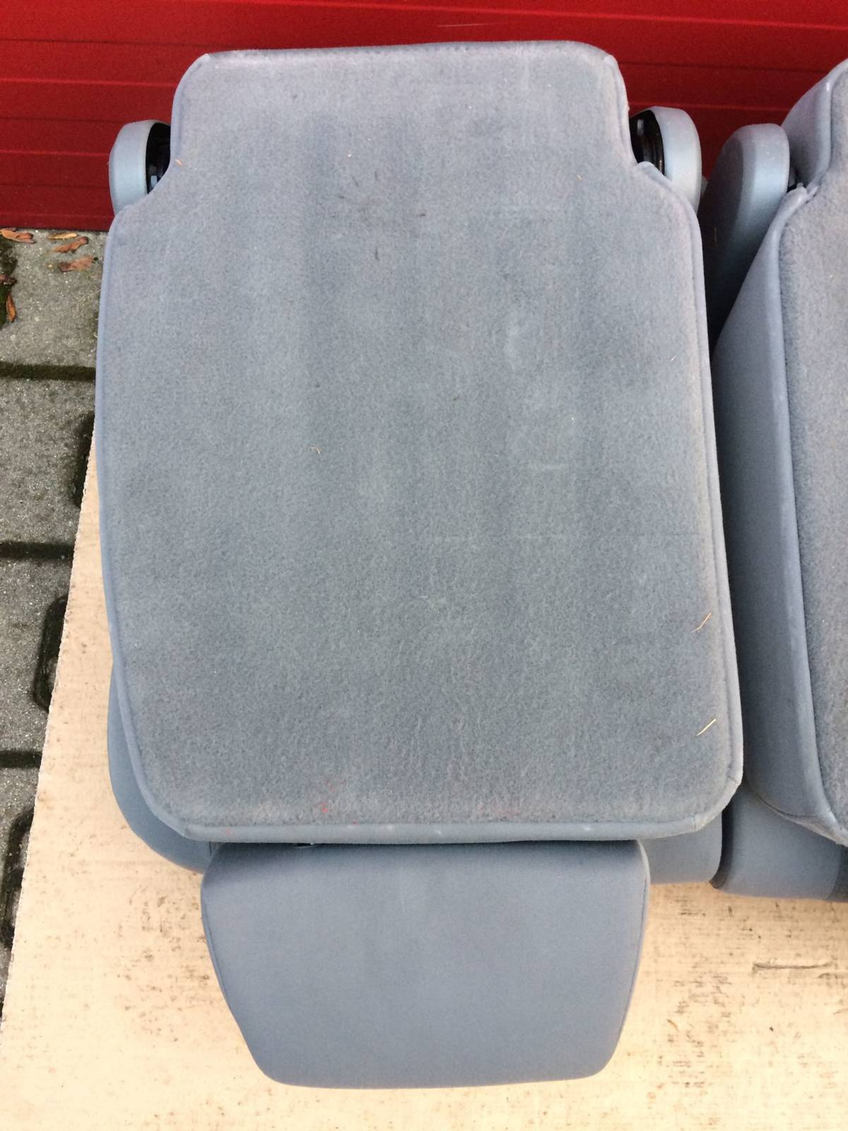 Seat rear bench double VW Caddy second row grey