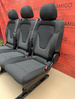 Rear bench seat 2+1 Mercedes V-class W447 Black Santos