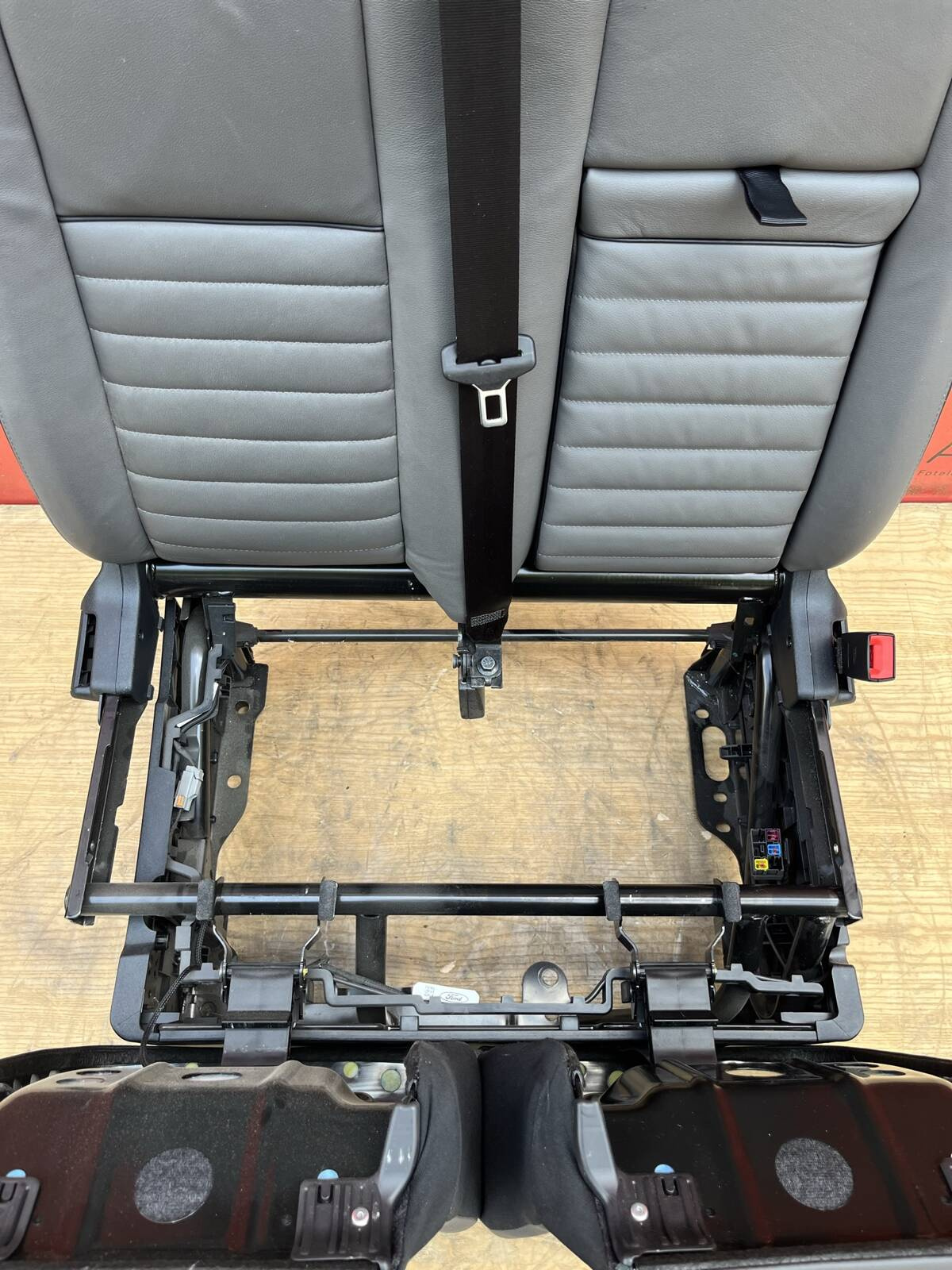 Seat Ford Transit Custom bench double front passenger heated LHD Salerno Leather Dark Palazzo