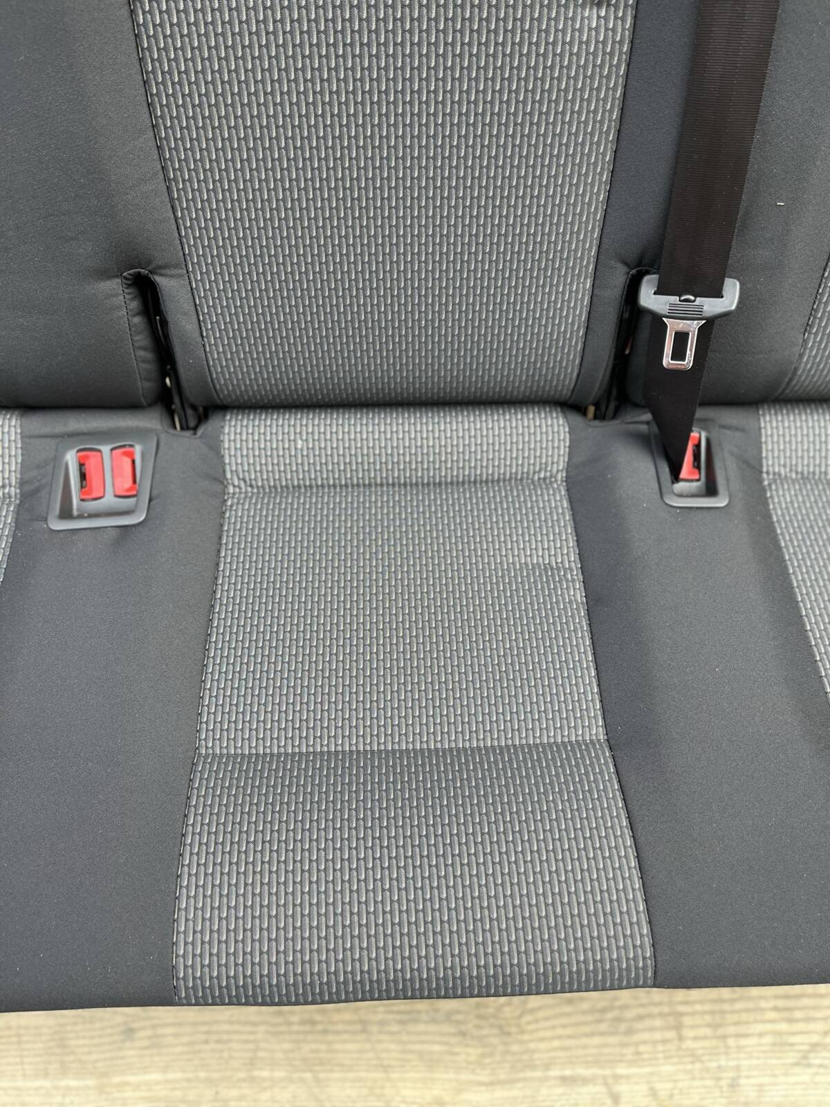Bench rear triple seat VW T6.1 T6 Transporter Bricks Black