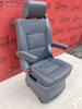 Seat single VW T5 Multivan Caravelle grey leather rear t6
