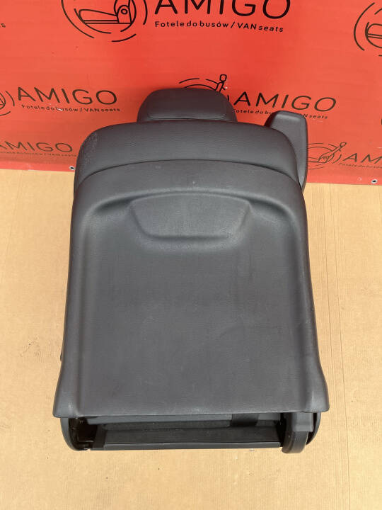 Seat single rear left side Mercedes Vito V-class W447 Black Faux leather folding